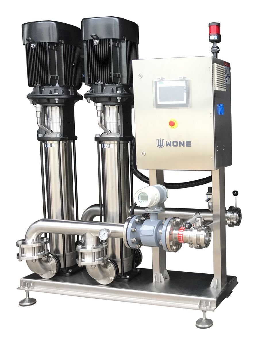 WONE EPW-275 twin-pump station with control panel